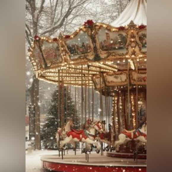 Musical Carousel 🎠 Horse #vintage 90’s Christmas - Picture 11 of 11
